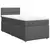 vidaXL Box spring postelja z vzmetnico temno siva 80x200 cm blago