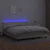 Krevet box spring s madracem LED krem 160x200cm od umjetne kože