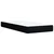 Vidaxl Box spring postelja z vzmetnico črna 90x200 cm blago