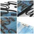 Ebedi Nakis -3 BlueBlack Decorative Wooden Wall Accessory