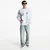Mikina Obey Records Extra Heavy Crew Ash Grey XL
