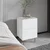 Hanah Home Noćni ormarić Imaj 40x60x35cm Beli mermer-Zlatni