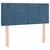 Greatstore Box spring postelja z vzmetnico temno modra 120x200 cm žamet