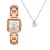 Armani Exchange Ročna ura Leila AX7167SET Zlata