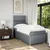 Vidaxl Box spring postelja z vzmetnico svetlo siva 90x200 cm blago