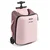 Kufor na kolieskach so sedátkom pre dieťa Carry-On Suitcase With Child Seat Luggage Eazy Sorbet Beaba 2v1 s prídavnými kolieskami pre stabilitu 22 l nosnosť až 100 kg ružový BE946006