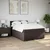 vidaXL vidaXL Box spring postelja z vzmetnico temno rjava 160x200 cm blago, (21307552)