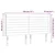 Vidaxl LED posteljno vzglavje modro 183x16x118/128 cm blago
