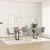 Vidaxl Jedilni stoli 6 kosov Cloud Grey Fabric