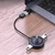 OTG adapter Techsuit SoundVoltX A17 4v1 USB-A v USB-C, Micro-USB, Lightning - črn
