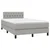 Vidaxl Box spring postelja z vzmetnico svetlo siva 120x200 cm blago