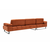ATELIER DEL SOFA Ugaona garnitura Mustang Small Left Orange