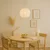 Luster na sajli DANA 1xE27/15W/230V, prečnik 25 cm, bela