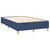 vidaXL Box spring postelja z vzmetnico LED modra 120x200 cm blago