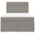 Vidaxl Box spring postelja z vzmetnico taupe 140x190 cm blago
