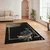 Conceptum Hypnose Tepih HM-CRP25-46, Pravougaoni, 140 x 220 cm, Crno-braon