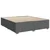 Vidaxl Box spring postelja z vzmetnico temno siva 200x200 cm blago