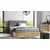 Boxspring postelja Wood 7 - 180x200 cm - hrast lancelot