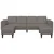 Sofa Svijetlo siva 250 x 188 x 76 cm Kordura tekstil