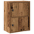 Regal za knjige boja starog drva 40x24x52 cm konstruirano drvo