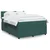 Vidaxl Box spring postelja z vzmetnico temno zelena 140x200 cm žamet