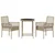 Bistro set za vrt 3 pcs Bež poliratan