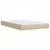 Vidaxl Box spring postelja z vzmetnico krem 120x200 cm blago