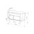 HANAH HOME TV polica Viva White