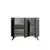 Hanah Home Komoda Piffa 100x82x35cm Belo-Antracit