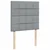 Vidaxl Box spring postelja z vzmetnico svetlo siv 100x200 cm blago