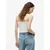 Tommy Jeans Top ESSENTIAL mornarska/bela