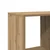Ormarić z knjige boja hrasta 137,5x29x137,5cm konstruirano drvo