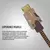 MONSTER Monster, Kabel HDMI M2000 UHD 4K HDR10+ 25GBit/s 5 m, Svetlo rjava, (21365938)