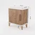 Hanah Home noćni ormarić Adela, 55 cm, atlantski bor / beli