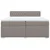 Vidaxl Box spring postelja z vzmetnico taupe 200x200 cm blago