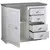 KOMODA 107,9/89,5/43 cm siva, bela