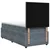 vidaXL Postelja boxspring z vzmetnico Temno siva 90 x 200 cm Žamet