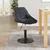 Vidaxl Jedilni stol temno siv žamet