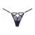 Allure Do Not Disturb Lace Thong Black