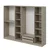 Hanah Home ormar sa reflektujućim staklom Nisa 20620, 270 cm, peščar