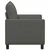 Vidaxl Kavč Temno siva 126 x 81 x 87,5 cm Blago