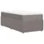 Vidaxl Box spring postelja z vzmetnico taupe 90x190 cm blago