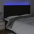 Vidaxl vidaXL Vzglavje postelje z LED diodo črno 200x5x118/128 cm blago