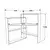 Hanah home Radni sto 93,6x114cm Orah