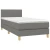 vidaXL Box spring postelja z vzmetnico LED temno siva 80x200 cm blago