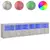 Komoda s LED svjetlima siva boja betona 283x37x67 cm