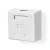 Nedis Network Wall Box | Na steni | 2 vrata | STP CAT6 | Naravnost | Ženska | Pozlačeno | PVC | Bela | Škatla