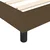VIDAXL Box spring postelja z vzmetnico temno rjava 100x200 cm blago