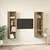 Set TV komoda 2 pcs Smeđa 37 x 37 x 142,5 cm Konstruirano drvo