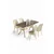 Hanah Home Trpezarijski set, 5 komada, Svetlozeleni